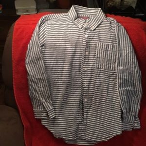 Harper adjustable sleeve blue / white striped